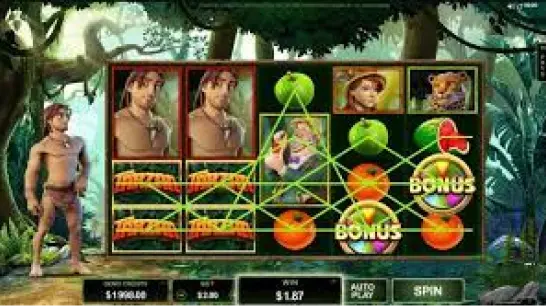 Scatters in Canadian slot Tarzan